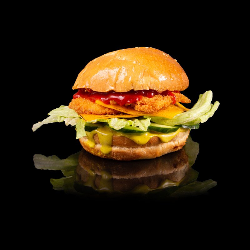 Бургер с куриным филе