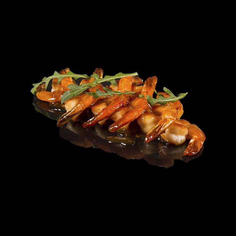 Тигровые креветки в тайском соусе