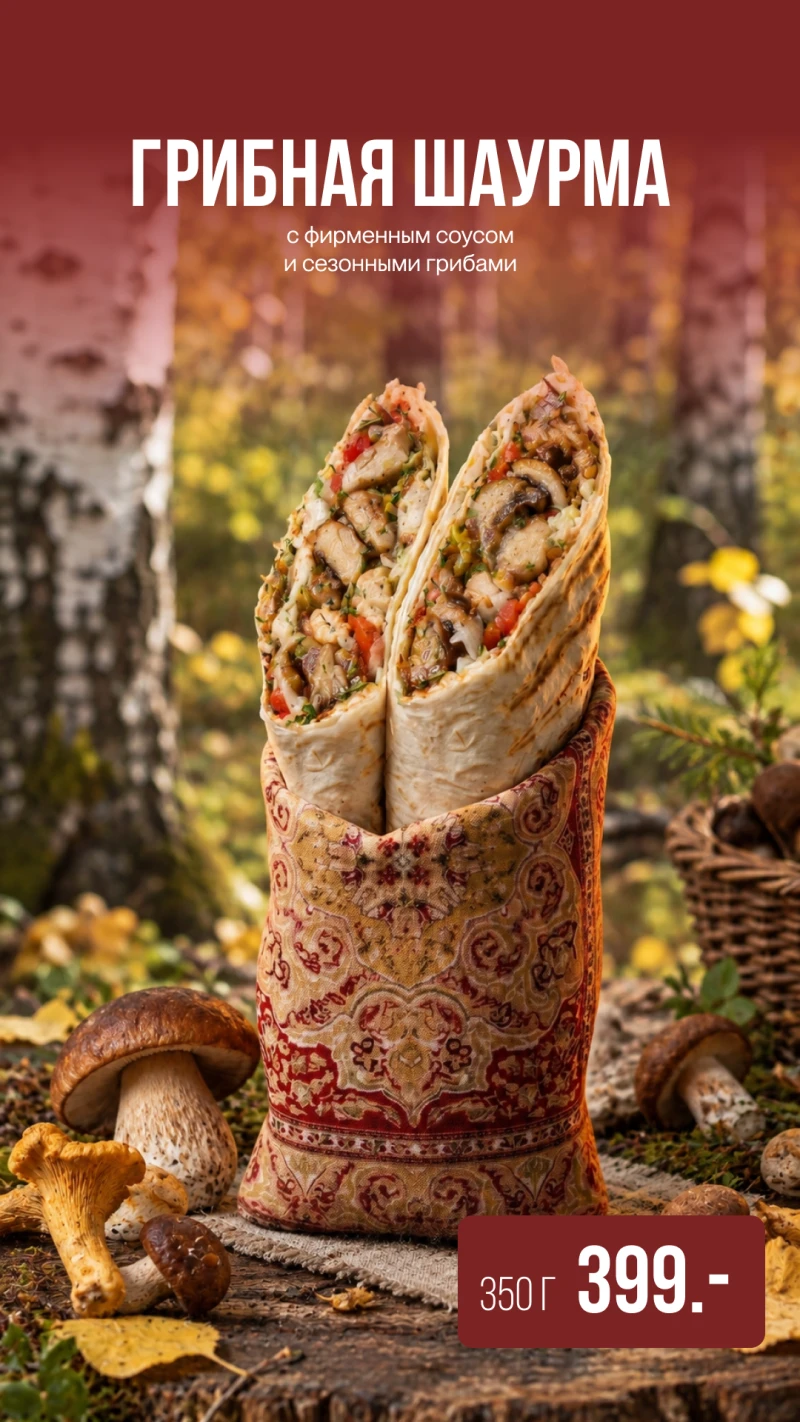 Шаурма грибная