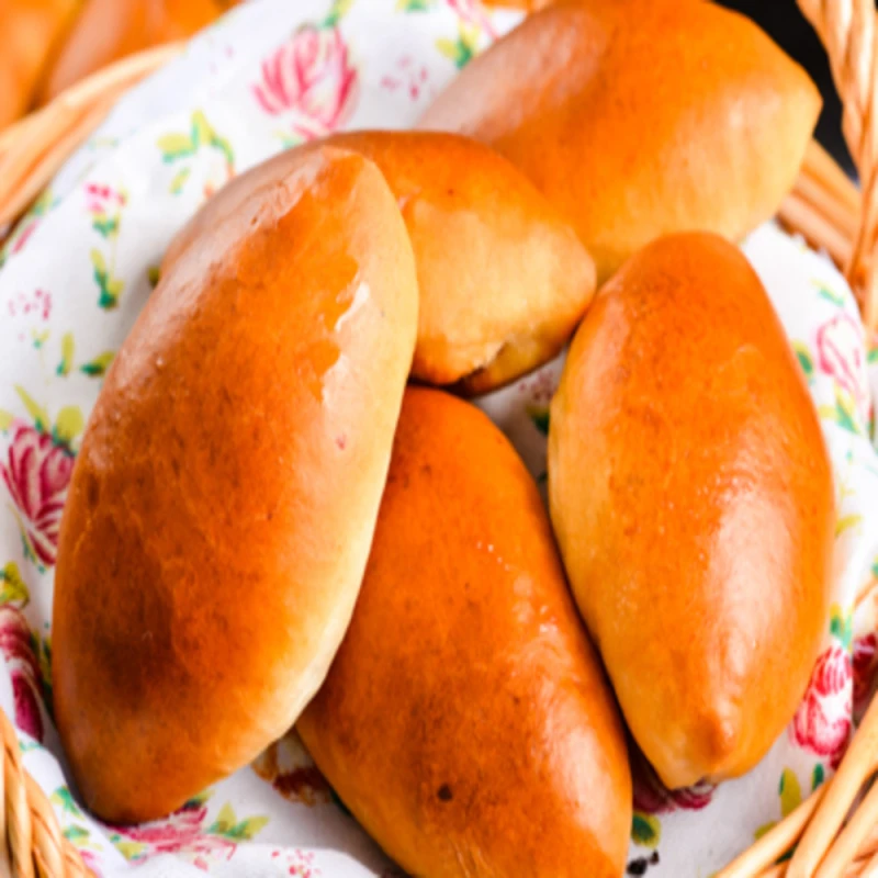 Мини пирожок дрожжевой с мясом (к заказу от 10шт)