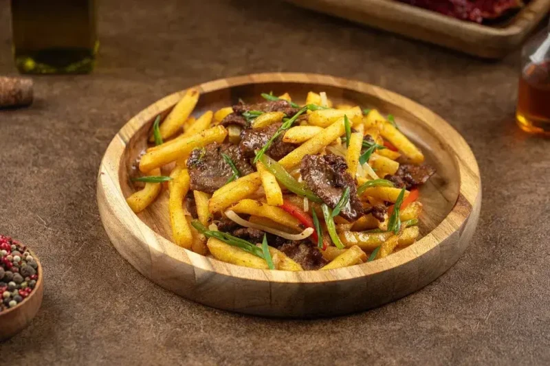 Фри с мясом