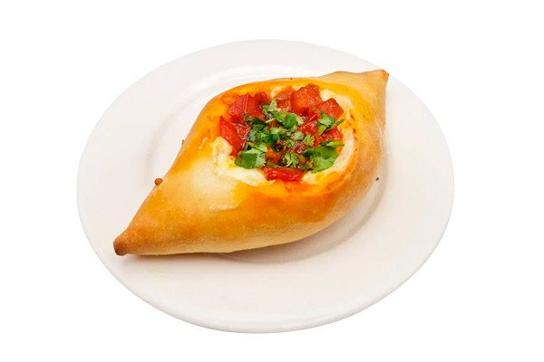 Лодочка с сыром и овощами по-грузински