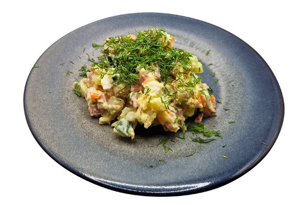 Оливье с ветчиной