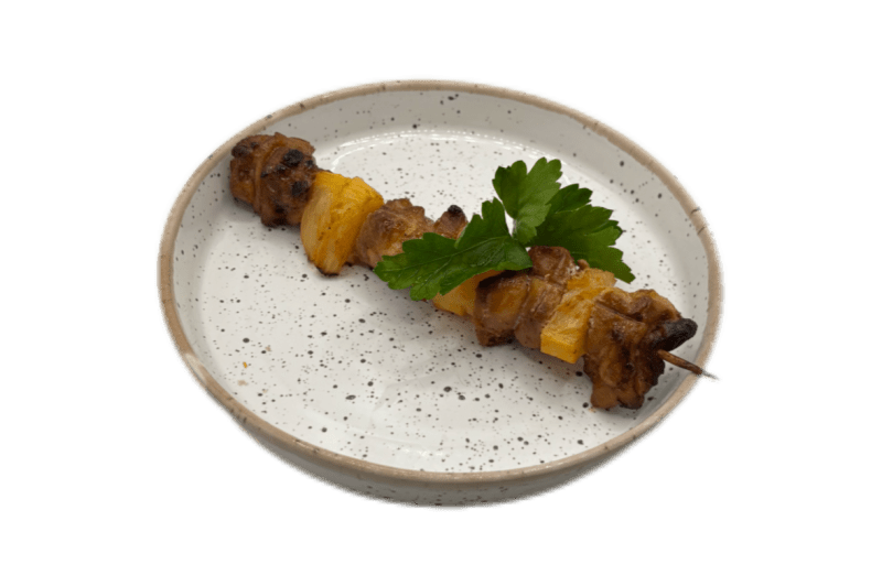 Шашлычок из цыпленка с ананасом