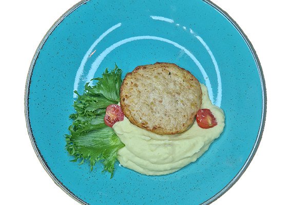 Картошка для крошки с куриной котлеткой