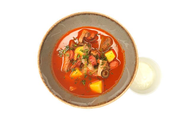 Ароматная мясная солянка