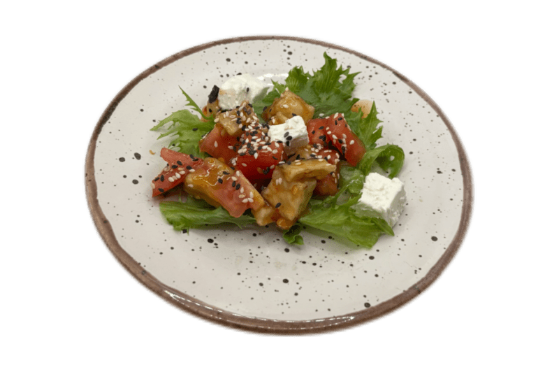 Салат с  баклажанами 