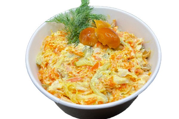 Салат с копченой курицей и опятами 500г