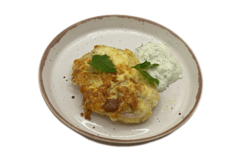 Бризоль из цыпленка с соусом тартар