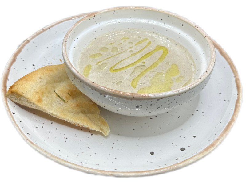 Грибной крем-суп с чиабаттой