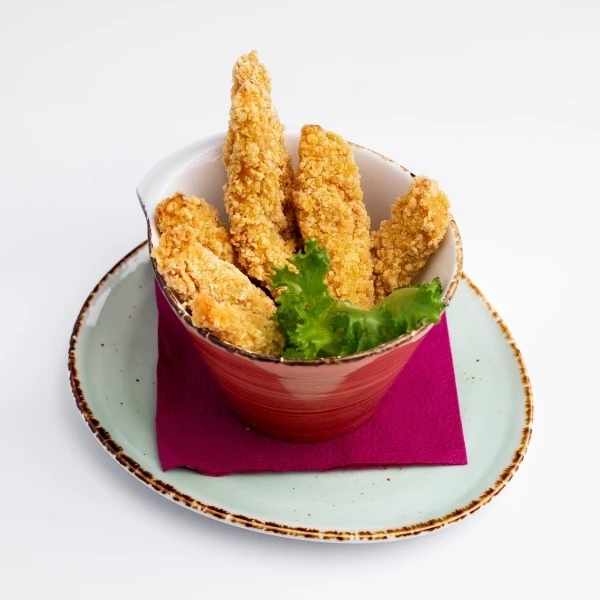 Куриные палочки в кукурузных хлопьях