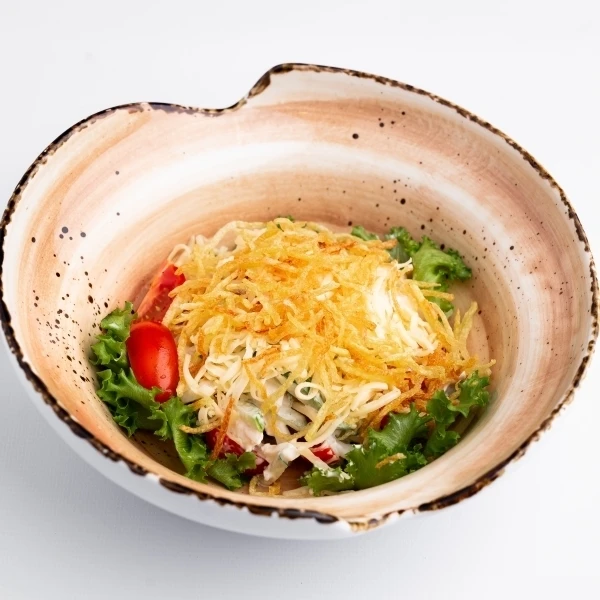 С кальмаром и куриной грудкой