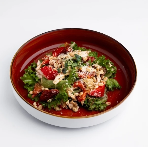 С курицей и вялеными томатами