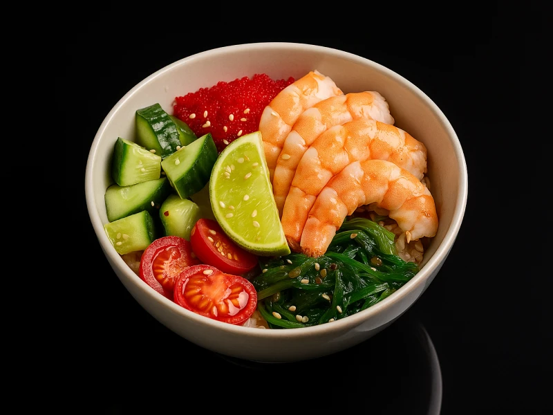 поке с креветкой