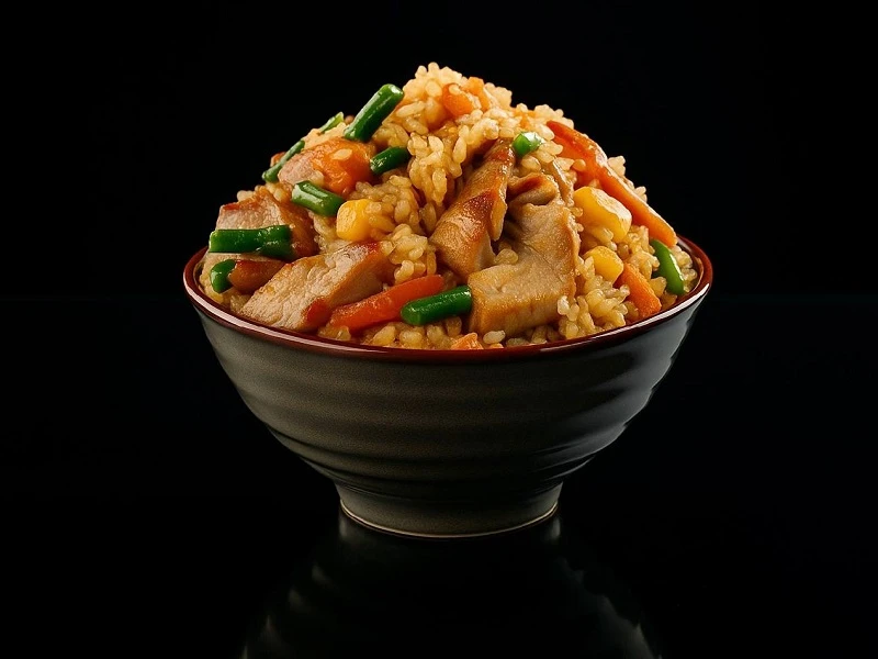 🍝 Тяхан рис со свининой