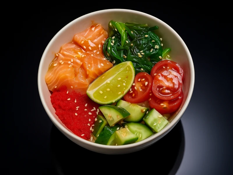 поке с лососем