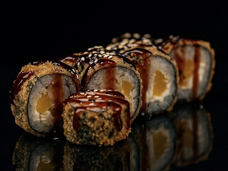 ♨️ 🐠 🍠 Майами масляный такуан темпура ролл