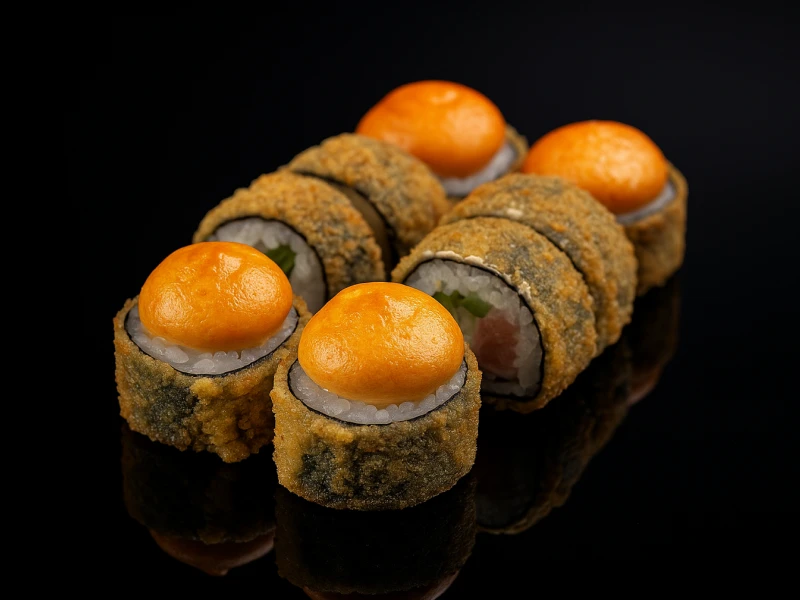 🐟 ♨️ 🌶️  Шанхай тунец спайси темпура ролл