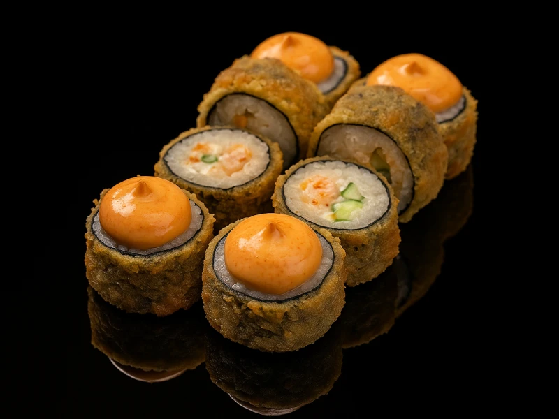 🍤 ♨️ 🌶️  Окинава спайси темпура ролл