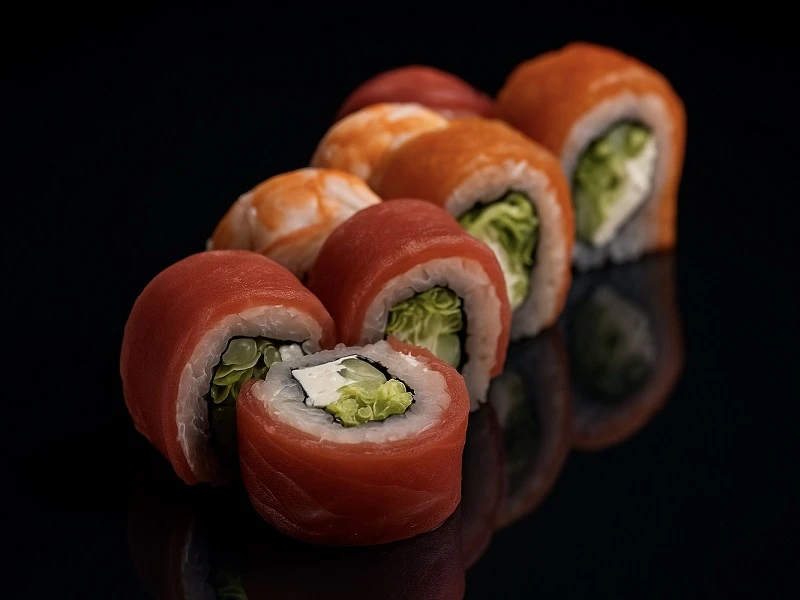 ❄️🦐 🍣 🐟 Мали ролл лосось креветка тунец