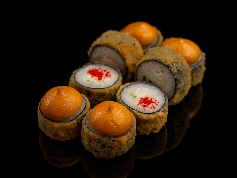 🦀 ♨️ 🌶️  Калифорния спайси темпура ролл