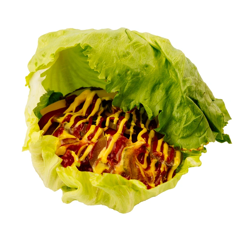 Бургер в листьях