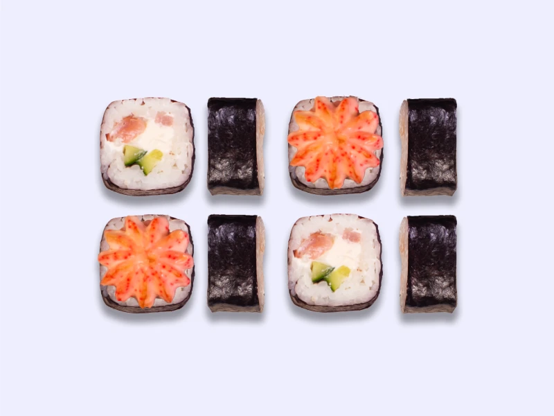 Запеченный с креветкой