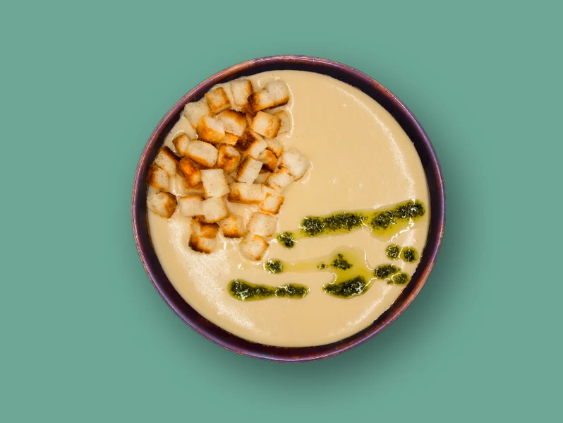 Крем суп сырный