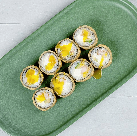 Темпура с тигровой креветкой и авокадо