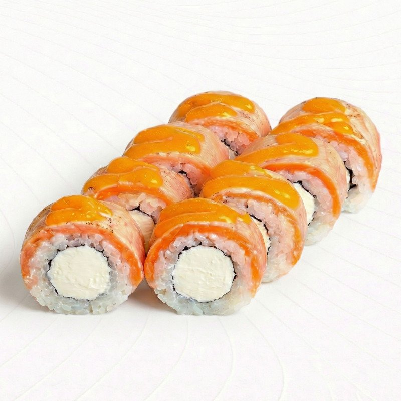 Ролл Опаленная Филадельфия с соусом манго