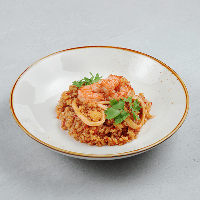 Рис карри с морепродуктами