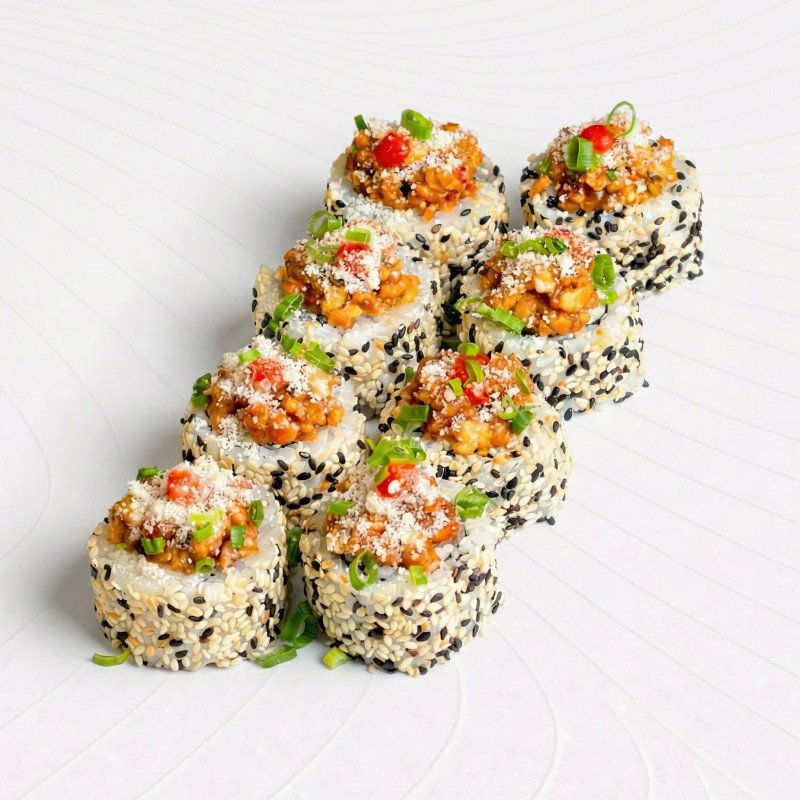 Ролл В кунжуте с угрем