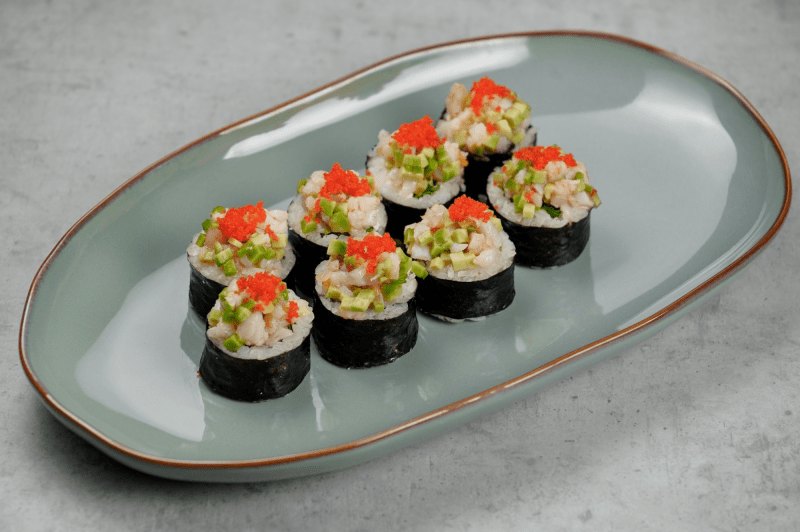 Тартар Креветка авокадо