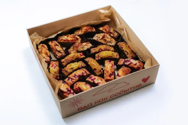 Бокс Кексы с малиной "Финансье"