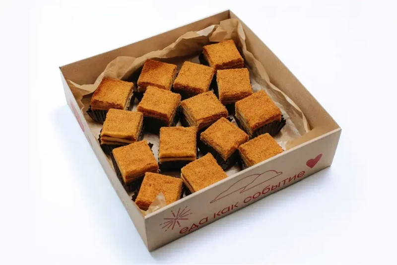 Бокс Пирожное карамельно-медовое