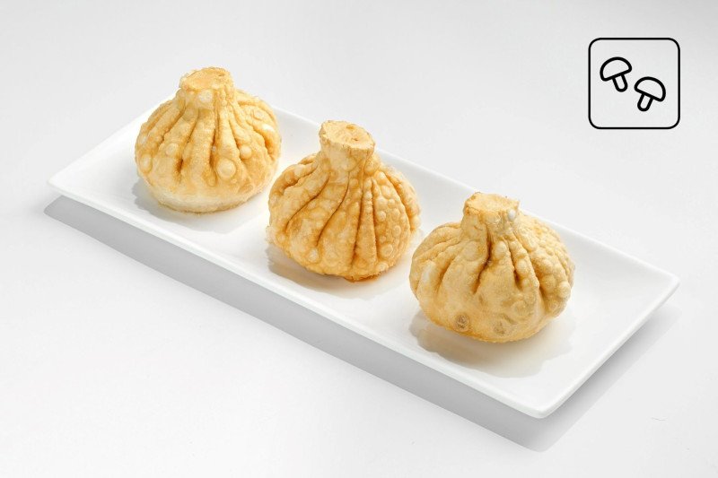 Хинкали с грибами жареные 3 шт