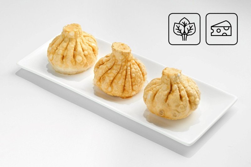 Хинкали с шпинатом жаренные 3шт