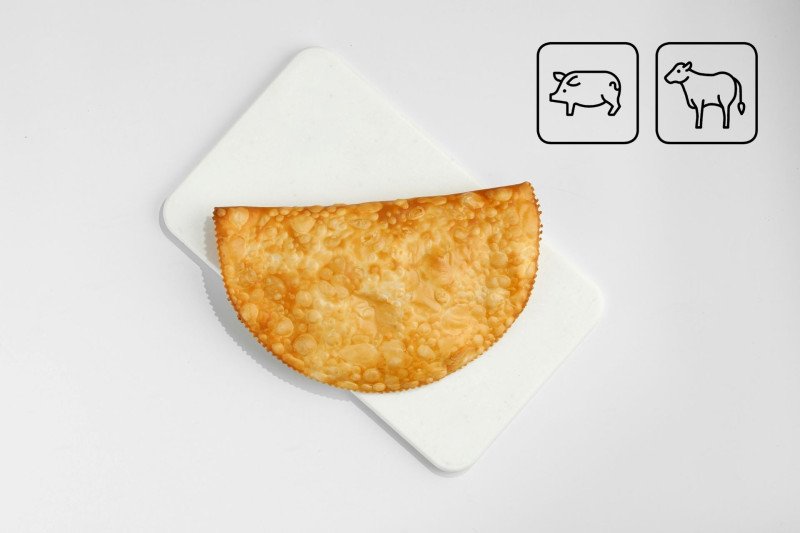 Чебуреки с свининой-говядиной