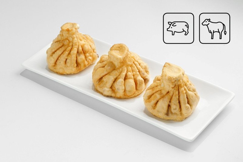 Хинкали с свининой-говядиной жареные 3шт