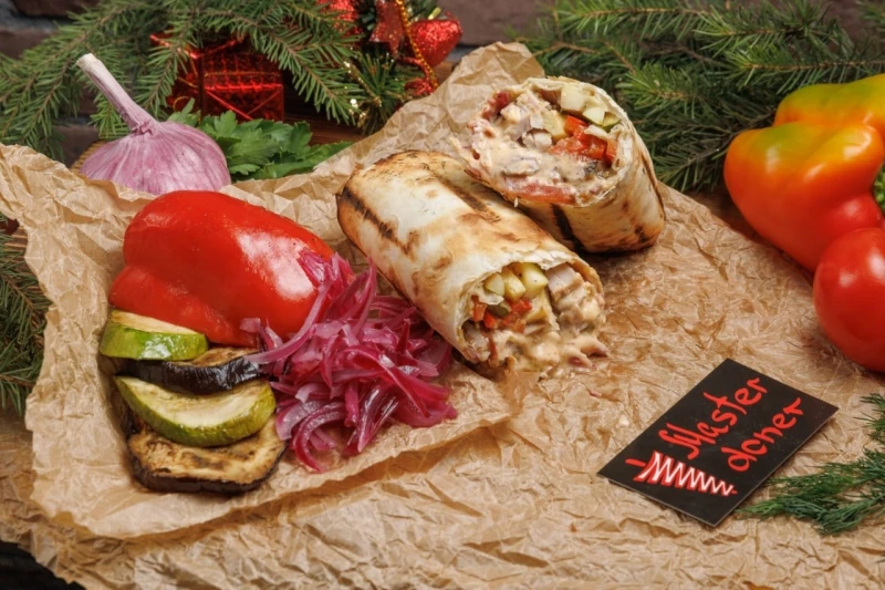 Печеные овощи с говядиной