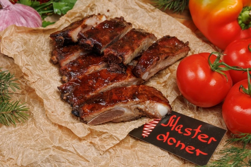 Ребра свинные в соусе Jack Daniel’s