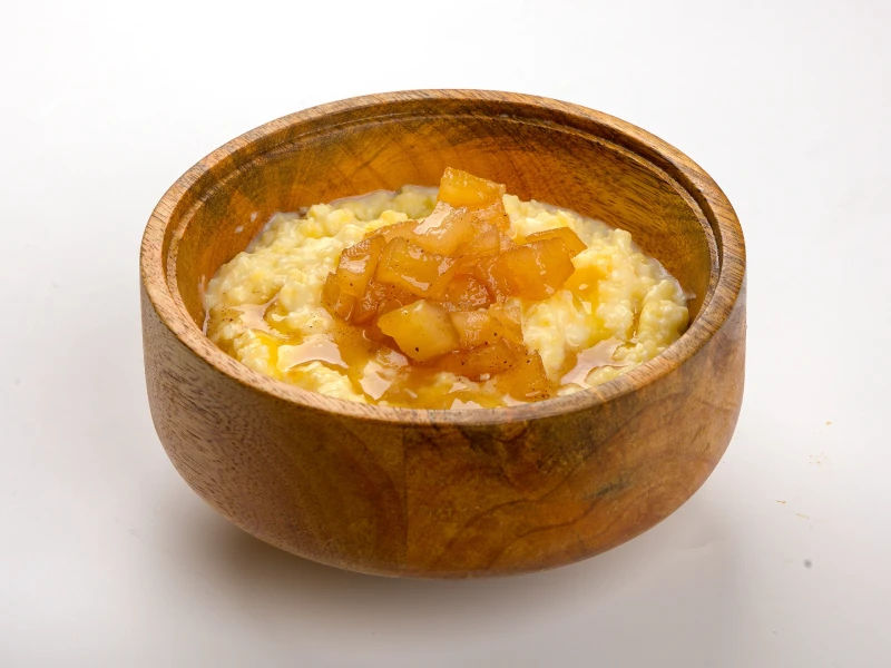 Каша пшенная янтарная с яблоком 