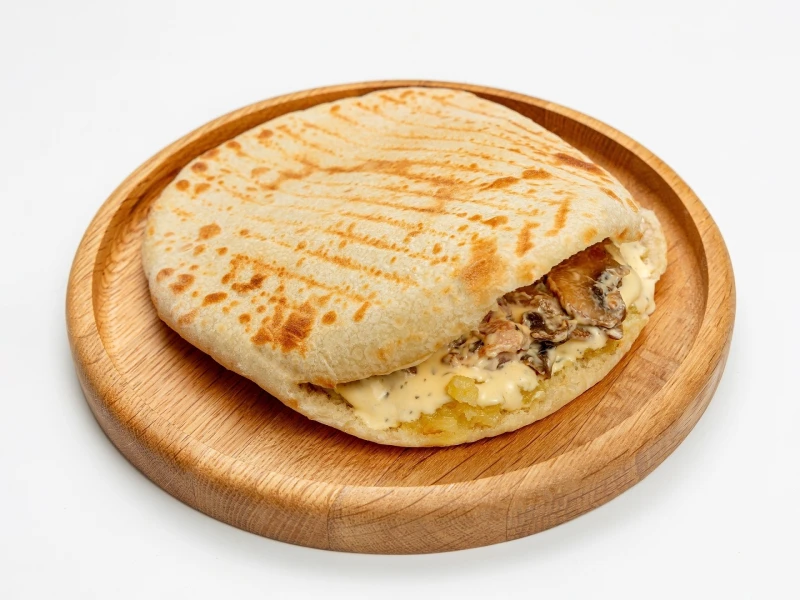 Питатос бекон, шампиньоны, сливочный сыр 