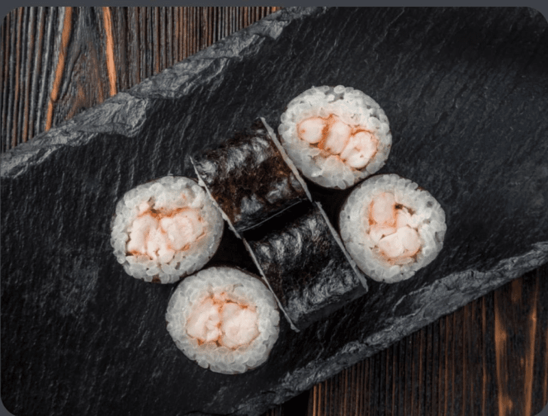 Ролл маки с креветкой