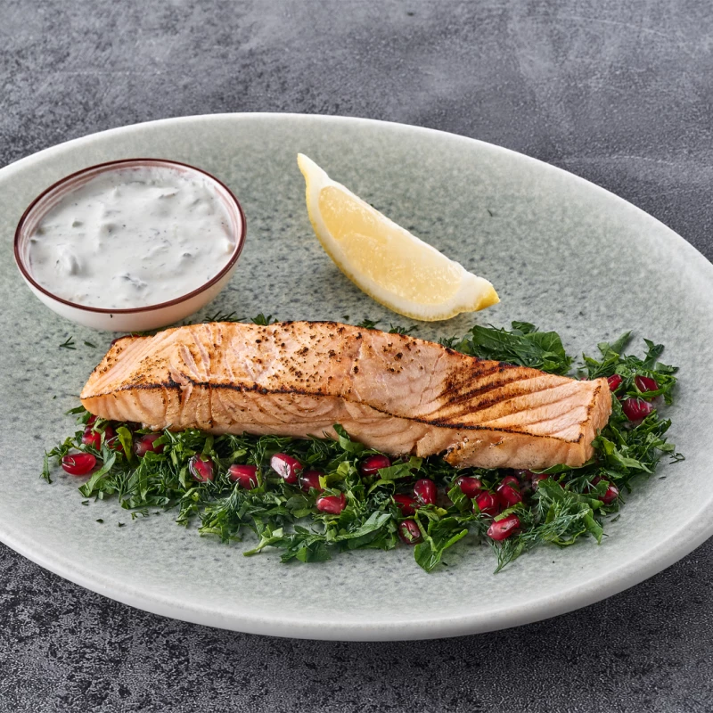 Семга  на гриле