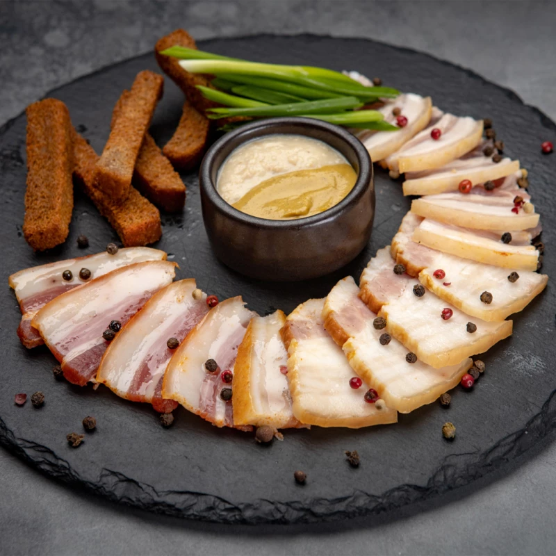 Ассорти из домашнего сала