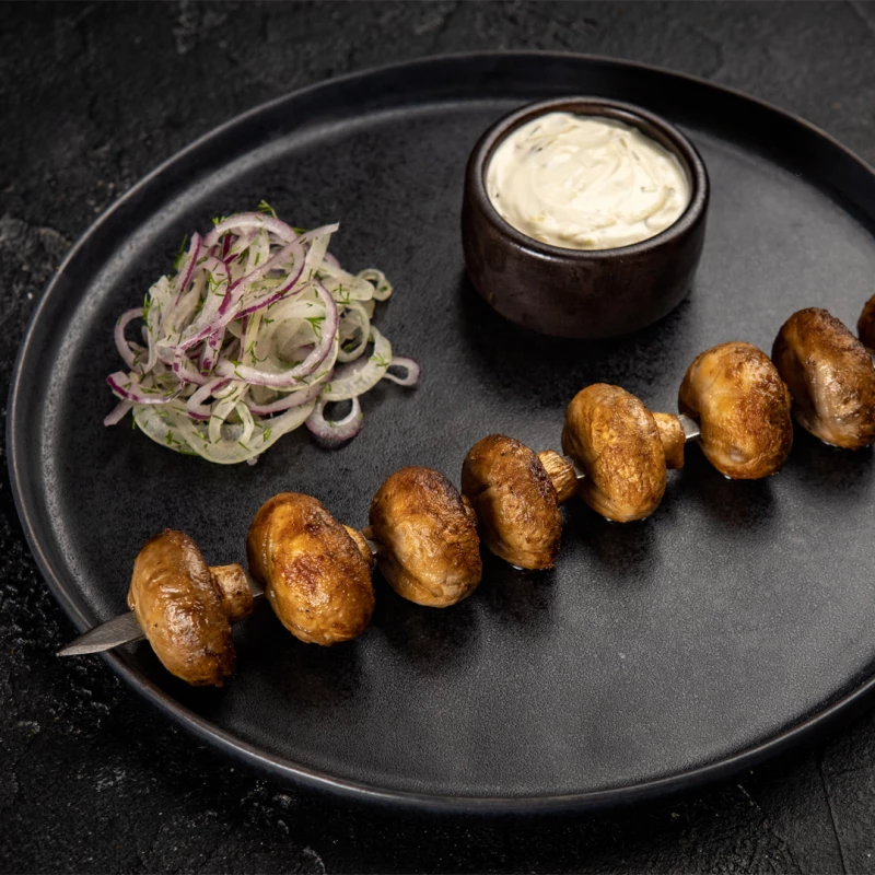 Шампиньоны на углях