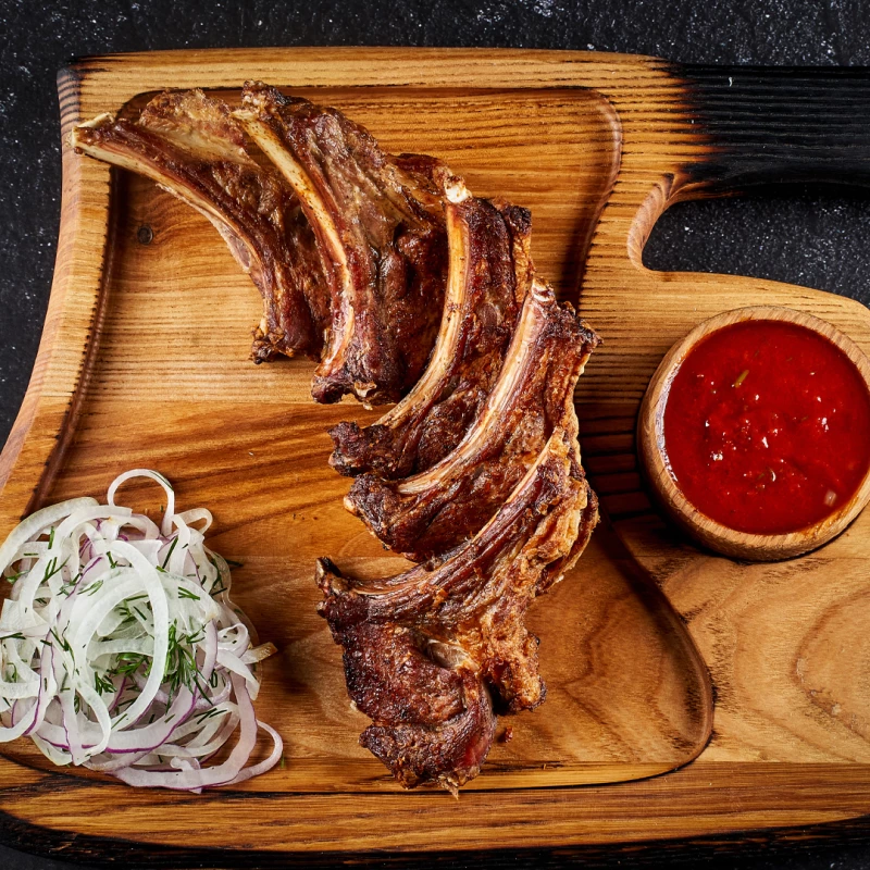 Шашлык из бараньей корейки