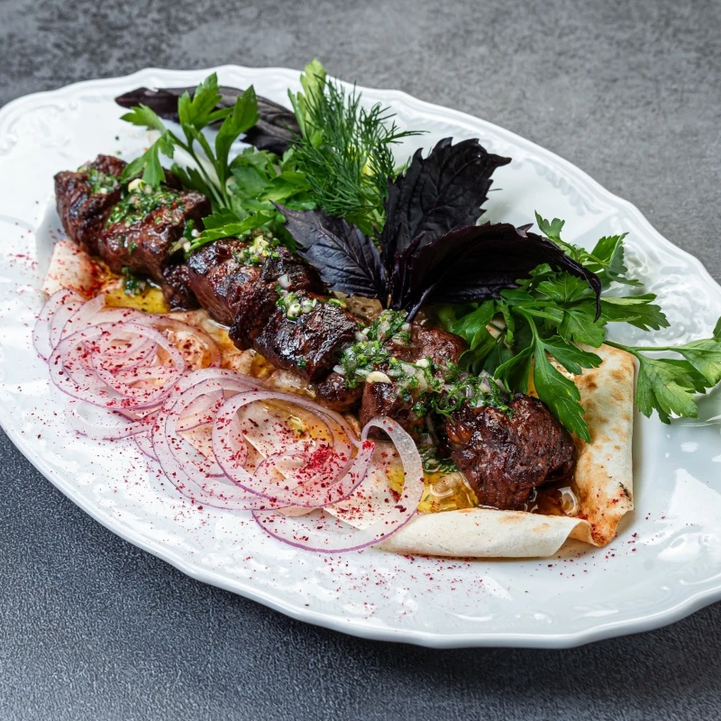 Шашлык из мраморной говядины