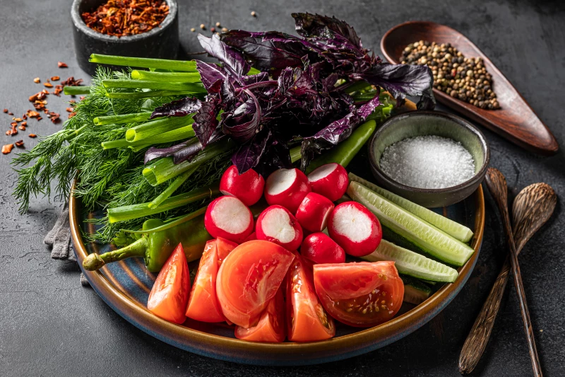 Свежие овощи